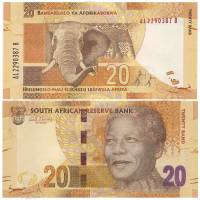 () Банкнота ЮАР (Южная Африка) 2012 год 20  ""   UNC